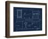 Bath Blueprint 1-Diane Stimson-Framed Art Print