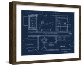 Bath Blueprint 1-Diane Stimson-Framed Art Print