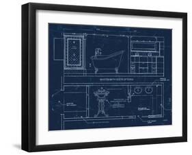 Bath Blueprint 1-Diane Stimson-Framed Art Print