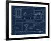 Bath Blueprint 1-Diane Stimson-Framed Art Print