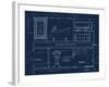 Bath Blueprint 1-Diane Stimson-Framed Art Print