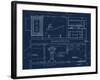 Bath Blueprint 1-Diane Stimson-Framed Art Print