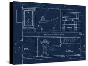 Bath Blueprint 1-Diane Stimson-Stretched Canvas