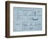 Bath Blueprint 2-Diane Stimson-Framed Art Print