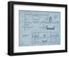 Bath Blueprint 2-Diane Stimson-Framed Art Print