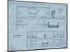 Bath Blueprint 2-Diane Stimson-Mounted Art Print