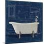 Bath Blues 1-Diane Stimson-Mounted Premium Giclee Print