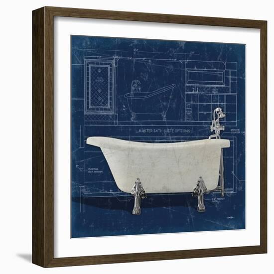 Bath Blues 1-Diane Stimson-Framed Art Print