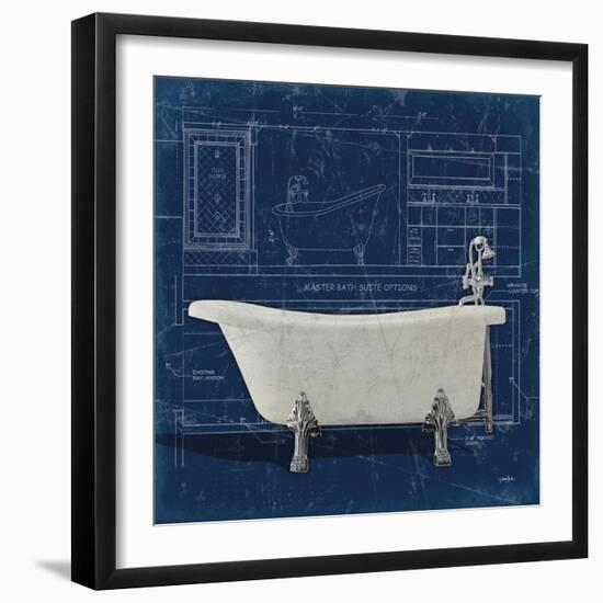 Bath Blues 1-Diane Stimson-Framed Art Print