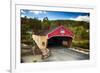 Bath Covered Bridge, New Hampshire-George Oze-Framed Photographic Print