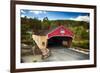 Bath Covered Bridge, New Hampshire-George Oze-Framed Photographic Print