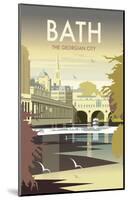 Bath - Dave Thompson Contemporary Travel Print-Dave Thompson-Mounted Giclee Print
