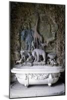Bath Decorated with Animal Figures and a Composition of Fish in Relief-Niccolo Tribolo-Mounted Giclee Print