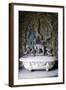 Bath Decorated with Animal Figures and a Composition of Fish in Relief-Niccolo Tribolo-Framed Giclee Print