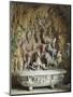 Bath Decorated with Animal Figures and Composition of Shells in Relief-Niccolo Tribolo-Mounted Giclee Print