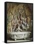 Bath Decorated with Animal Figures and Composition of Shells in Relief-Niccolo Tribolo-Framed Stretched Canvas