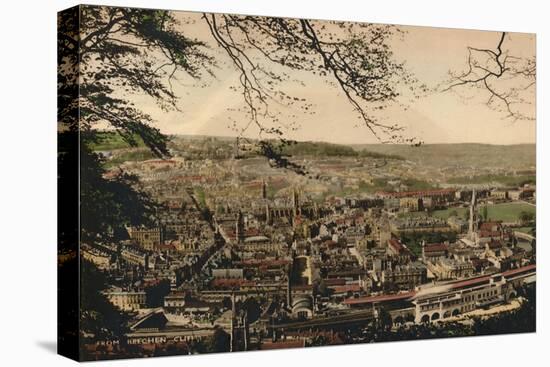 Bath from Beechen Cliff, C1925-null-Stretched Canvas