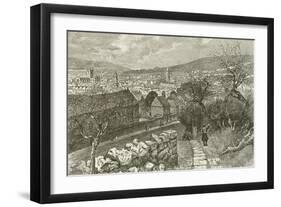 Bath, from Beechen Cliff-null-Framed Giclee Print