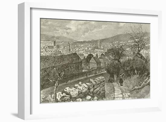 Bath, from Beechen Cliff-null-Framed Giclee Print