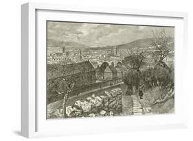 Bath, from Beechen Cliff-null-Framed Giclee Print