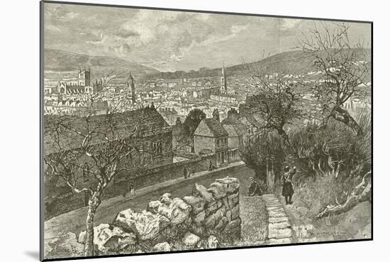 Bath, from Beechen Cliff-null-Mounted Giclee Print