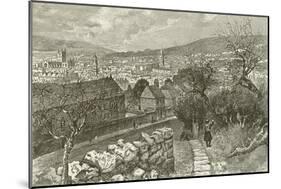 Bath, from Beechen Cliff-null-Mounted Giclee Print