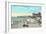 Bath House and Pier, Redondo Beach-null-Framed Art Print