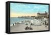 Bath House and Pier, Redondo Beach-null-Framed Stretched Canvas