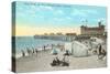 Bath House and Pier, Redondo Beach-null-Stretched Canvas