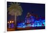 Bath House at dusk, Government Gardens, Rotorua, North Island, New Zealand-David Wall-Framed Photographic Print