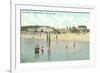 Bath House, Beach, Pentwater, Michigan-null-Framed Premium Giclee Print