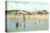 Bath House, Beach, Pentwater, Michigan-null-Stretched Canvas