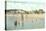 Bath House, Beach, Pentwater, Michigan-null-Stretched Canvas