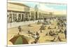 Bath House, Mission Beach, San Diego, California-null-Mounted Premium Giclee Print