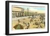 Bath House, Mission Beach, San Diego, California-null-Framed Art Print