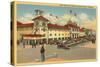 Bath House, Redondo Beach, California-null-Stretched Canvas