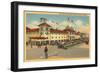 Bath House, Redondo Beach, California-null-Framed Art Print