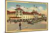 Bath House, Redondo Beach, California-null-Mounted Art Print