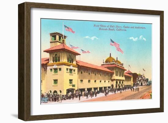 Bath House, Redondo Beach-null-Framed Art Print