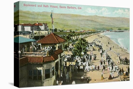 Bath House, Santa Barbara, California-null-Stretched Canvas