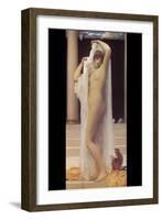 Bath of Psyche-Frederick Leighton-Framed Art Print