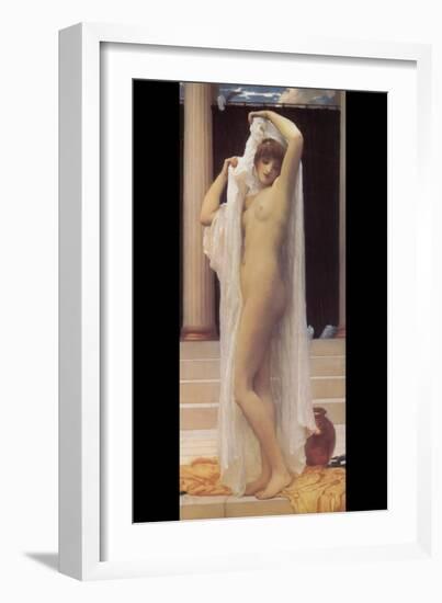 Bath of Psyche-Frederick Leighton-Framed Art Print