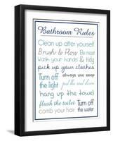 Bath Rules b 2-Lauren Gibbons-Framed Art Print