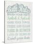 Bath Rules-Erin Clark-Stretched Canvas