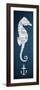 Bath Seahorse I-Elizabeth Medley-Framed Art Print