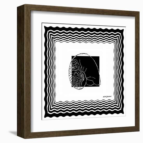 Bath Shells Square I-Nicholas Biscardi-Framed Art Print