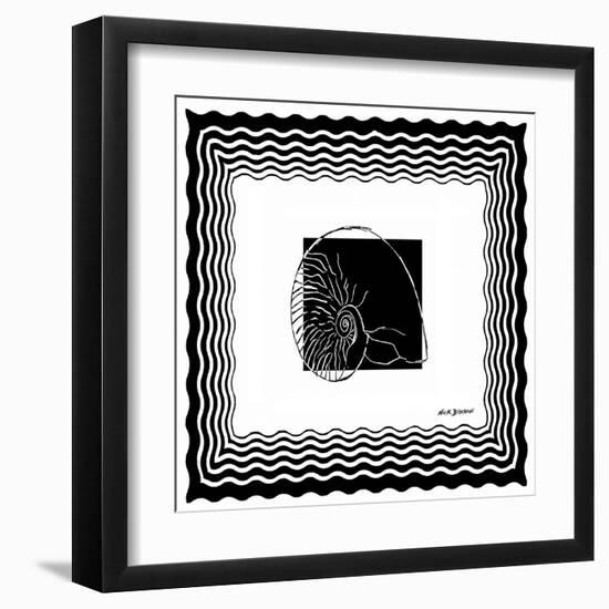 Bath Shells Square I-Nicholas Biscardi-Framed Art Print