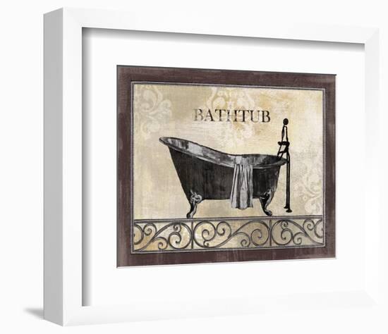 Bath Silhouette II-null-Framed Art Print