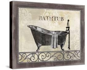 Bath Silhouette II-null-Stretched Canvas