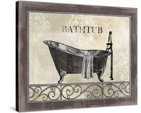 Bath Silhouette II-null-Stretched Canvas